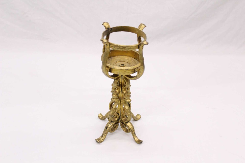 Gold Candle Pedestal