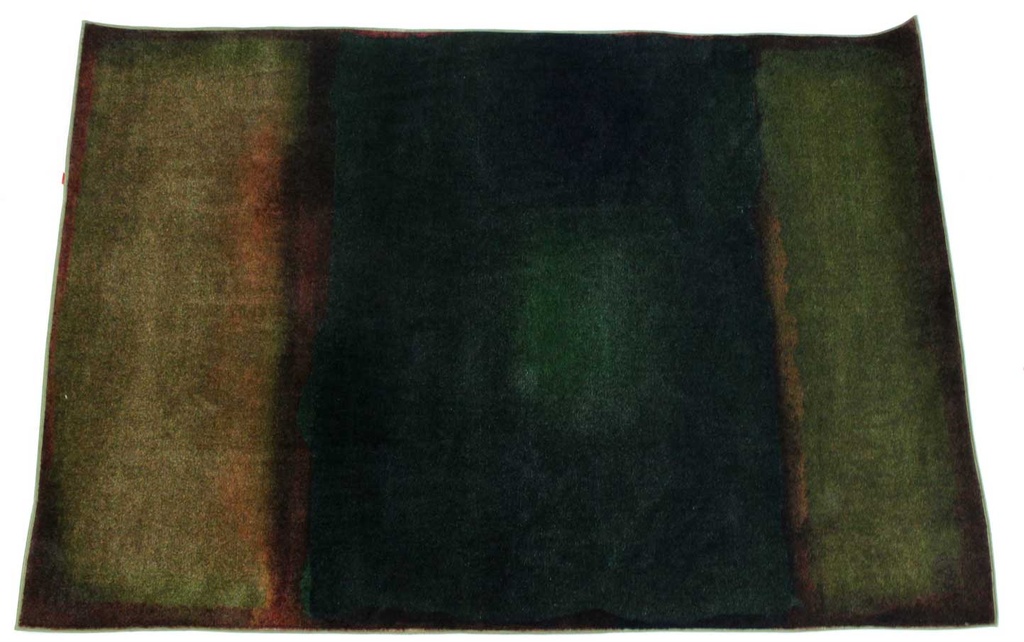  Green Abstract Rug