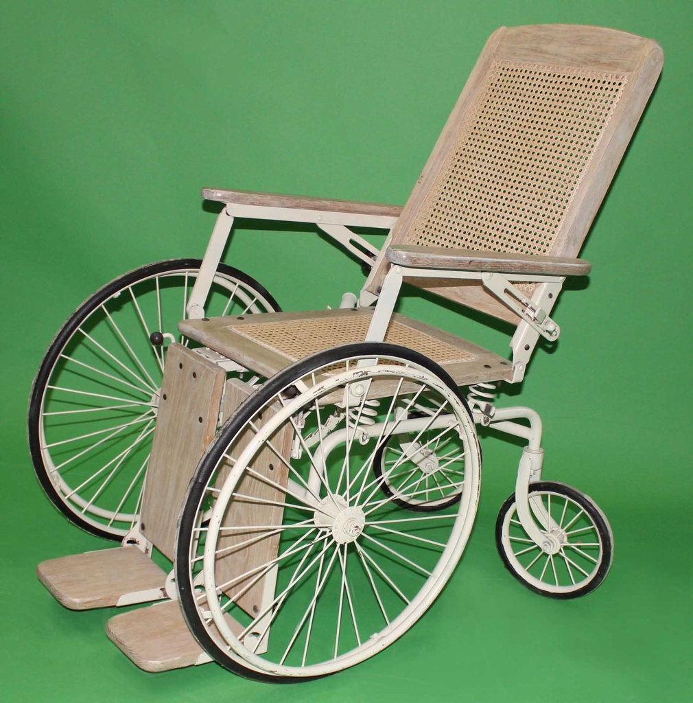 Beige Antique Wheelchair