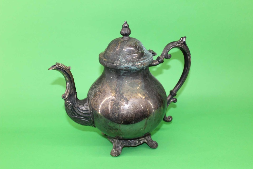 Tarnished Silver Teapot