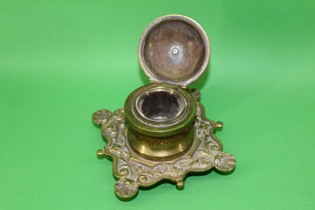 Brass Inkwell
