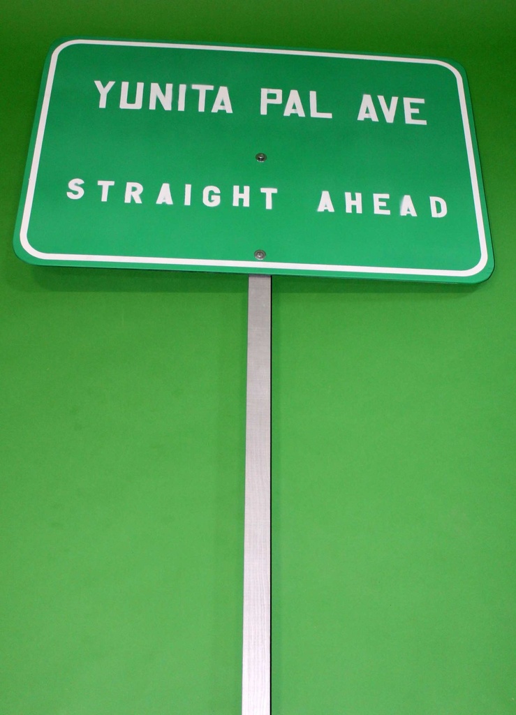 "YUNITA PAL AVE" Sign
