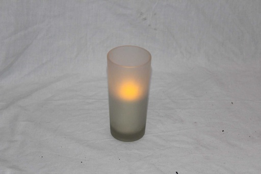 [PDC-004] Votive Candles & Frosted Vase