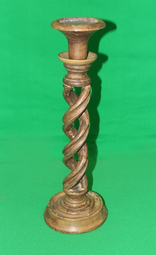 [PDC-090] Wood Spiral Candle Pedestal