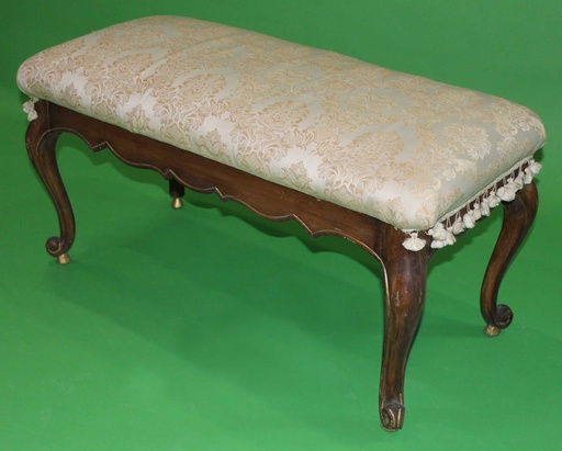 [PFB-019] White Brocade Bench