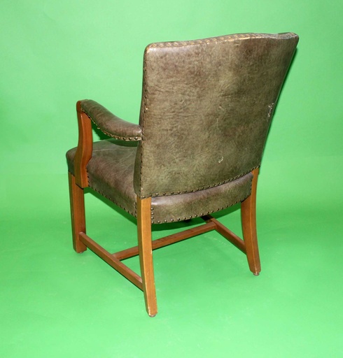 [PFC-096] Olive Leather Armchair