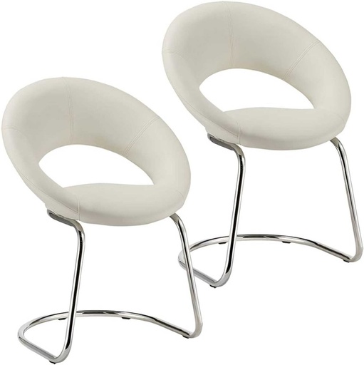 [PFC-128] Crescent Chair - White